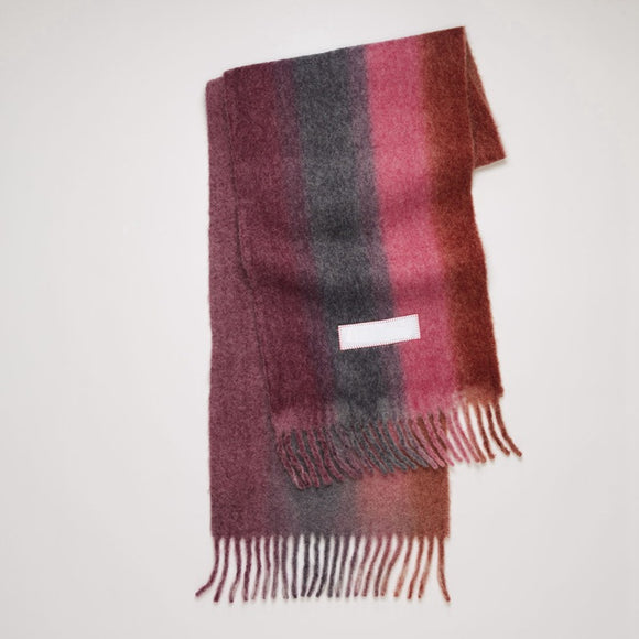 Versatile Ombre Faux Cashmere Shawl - Warm Indoor and Outdoor Coat