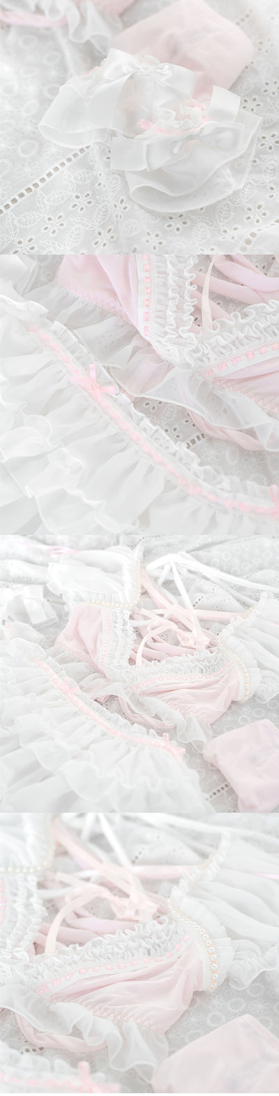 Conjunto de Lencería Pearl Sweetheart con Falda - Image 11