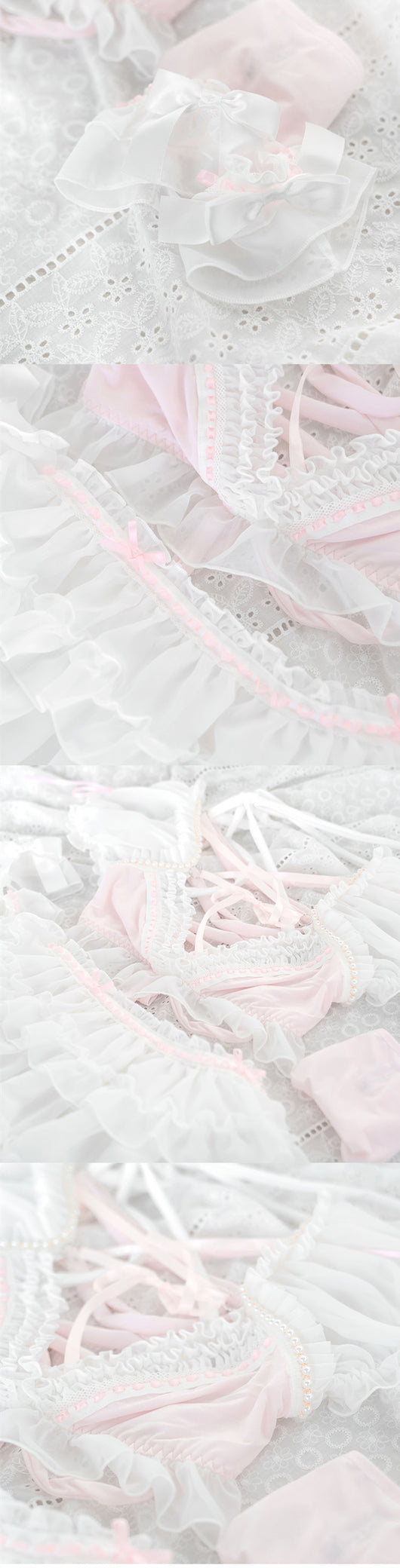 Conjunto de Lencería Pearl Sweetheart con Falda - Image 11