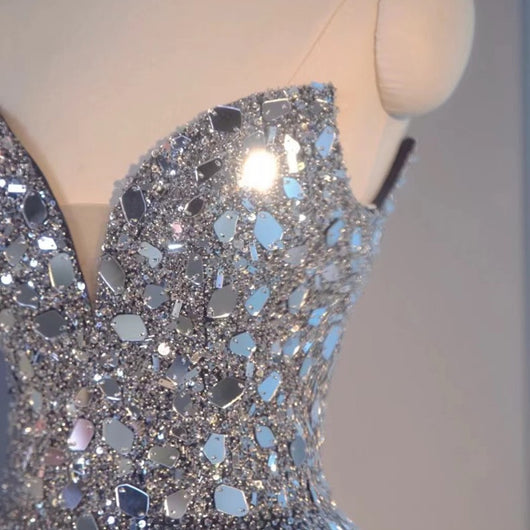 Vestido de Noche Azul Elegante para Bodas y Eventos - Image 9