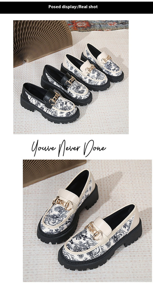 Mocasines Plataforma Plus Size con Cadena Dorada - Estilo Nacional Elegante - Image 14