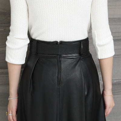 Falda de Cuero Haining Media Pierna para Primavera - Image 12