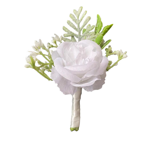 Corsage de Novia y Novio con Rosas de Seda Coreanas - Pequeños Capullos para Antes de la Boda - Image 26