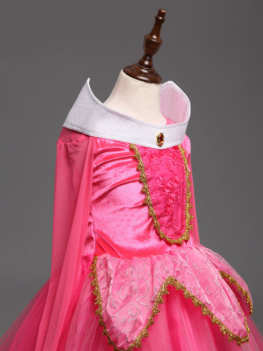 Vestido Princesa Niña Elegante Color Sólido - Image 17