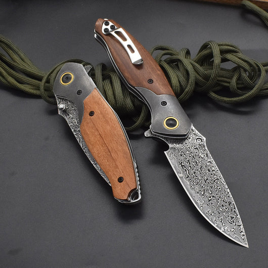 Cuchillo Táctico Plegable de Alta Dureza para Rescate y Aventura