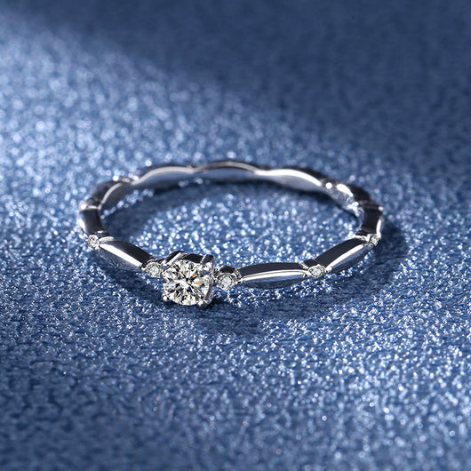 Anillo de Bodas con Moissanita de Moda - Diamante Brillante - Image 11