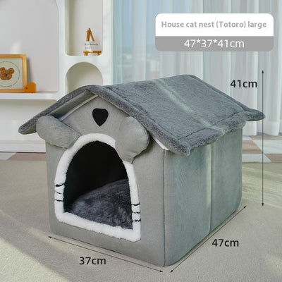 Cama Térmica para Mascotas - Casa Acogedora 4 Estaciones Desmontable y Lavable - Image 7