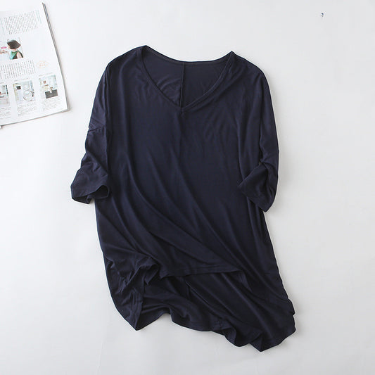 Playera Modal Manga Murciélago Mujer - Corte Moderno