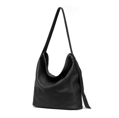 Bolso Bandolera de Cuero Genuino - Diseño Minimalista Versátil - Image 3