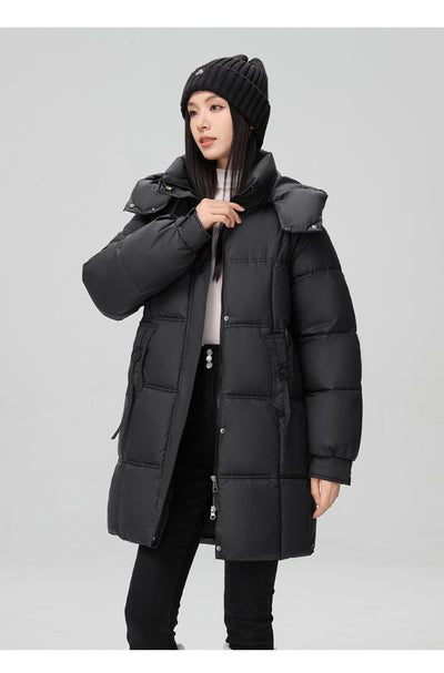 Abrigo Acolchado de Algodón Talla Grande para Mujer - Image 14