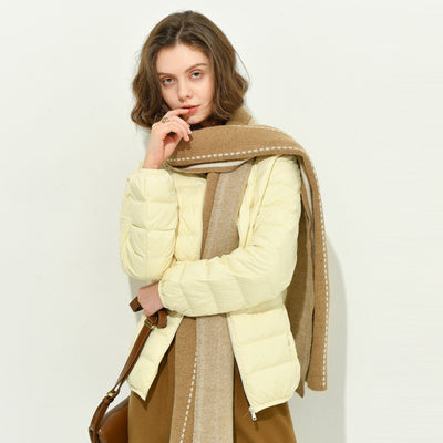 Chaqueta Acolchada Coreana de Cuello Alto para Mujer - Otoño e Invierno - Image 6