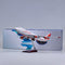 Air India Airplane with Wheels, LED Lights, and Simulation Details