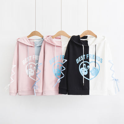Sudadera con Capucha de Contraste Amplia y Versátil - Image 26
