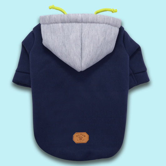 Sudadera con Capucha para Mascotas - Diseño Bicolor Moderno - Image 4
