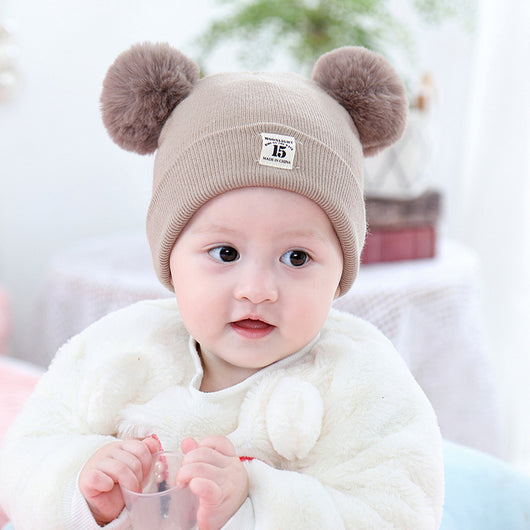 Gorro Tejido Infantil de Color Liso - Suave y Cómodo