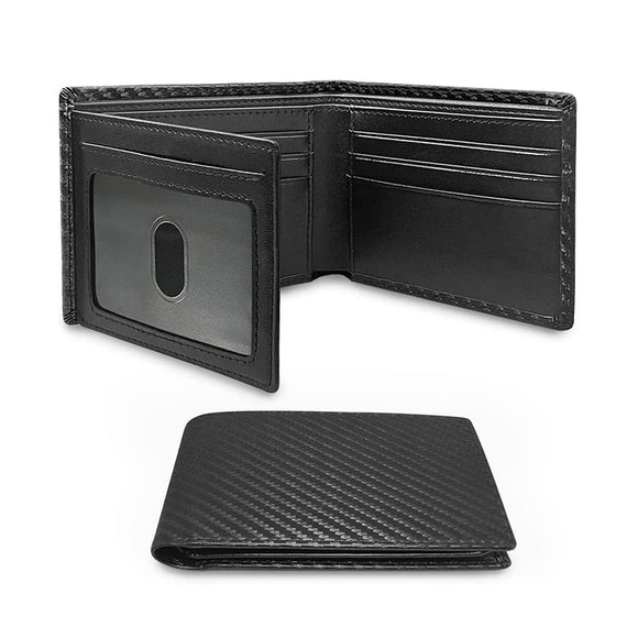 Billetera Minimalista de Fibra de Carbono Anti-magnética
