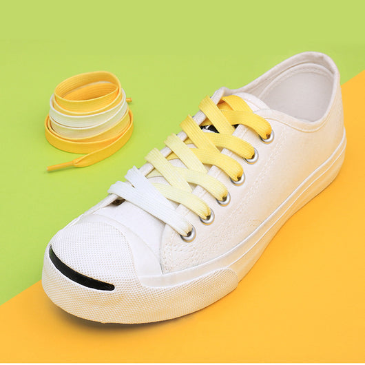 Zapatos de Lona Blancos Casual con Cordones Degradado Colorido - Image 6