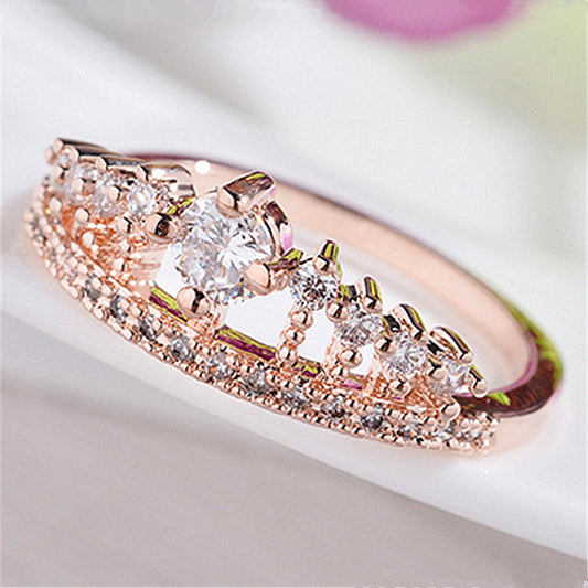 Anillo de Corona Micro Engastado