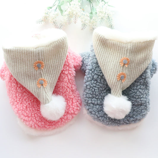 Abrigo Princesa para Mascotas - Ropa de Invierno para Perros y Gatos