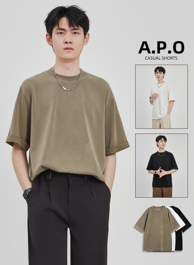 Camiseta Drape Suelta para Hombre - Estilo Casual Relajado - Image 7