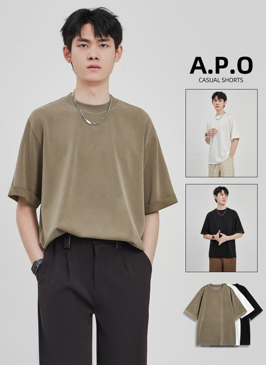 Camiseta Drape Suelta para Hombre - Estilo Casual Relajado - Image 7