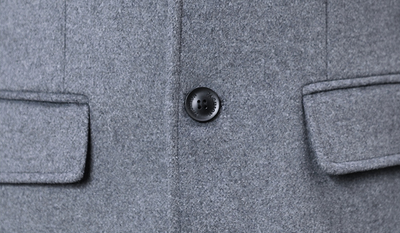 Abrigo Largo Casual de Algodón para Hombre Talla Plus - Image 15