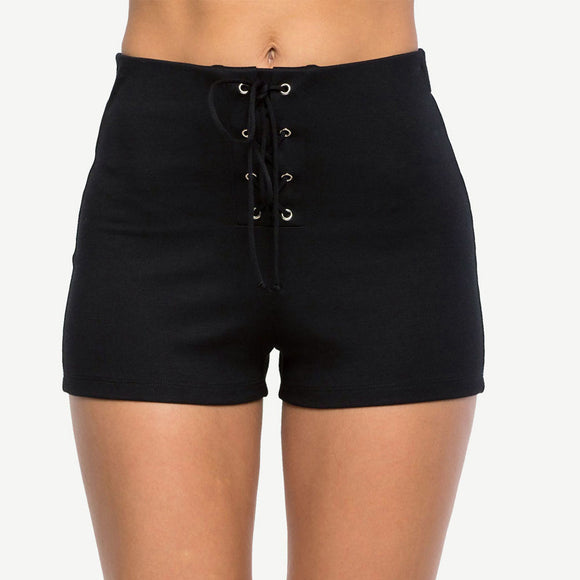 Shorts Slim con Ojales Ajustables