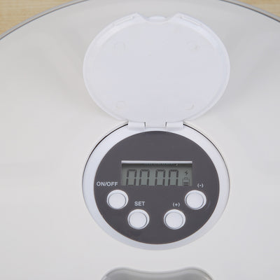 Dispensador Automático de Alimento para Mascotas con 6 Compartimentos y Temporizador - Image 4