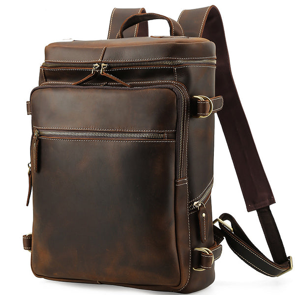 Mochila de Couro Premium