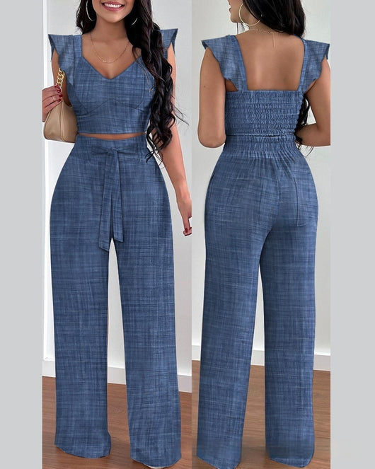 Conjunto de Dos Piezas con Tirantes para Mujer - Moda Elegante - Image 26
