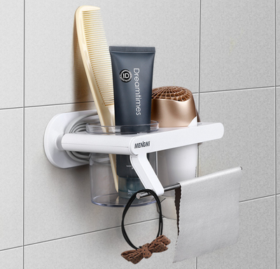 Organizador de Secador de Cabello para Baño - Soporte Multifunción sin Taladro - Image 4
