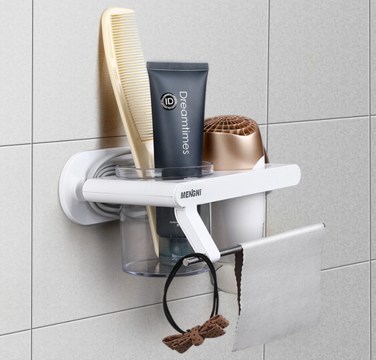 Organizador de Secador de Cabello para Baño - Soporte Multifunción sin Taladro - Image 4