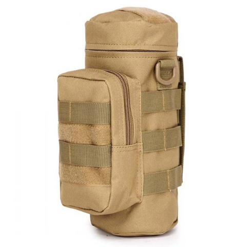 Bolsa Táctica Porta Botellas Molle para Camping y Senderismo