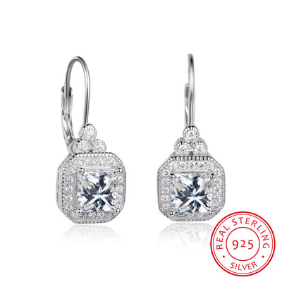 Aretes de Plata Esterlina 925 con Cristales Brillantes - Image 6