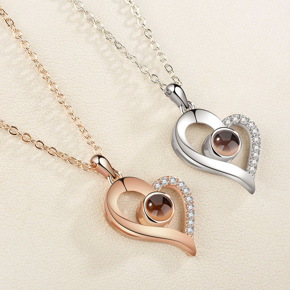 Collar de Proyección de Memoria "Te Amo" en 100 Idiomas