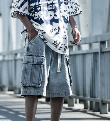 Shorts de Denim Holgados para Hombre - Image 9