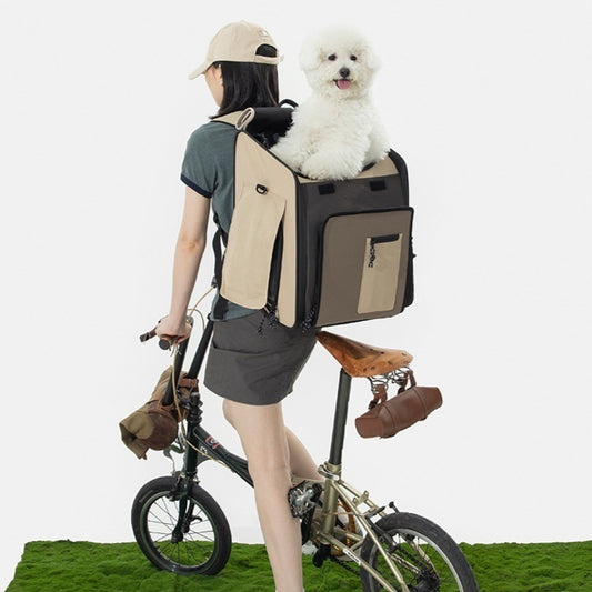 Mochila Transportadora Respirable para Gatos y Perros - Gran Capacidad Portátil