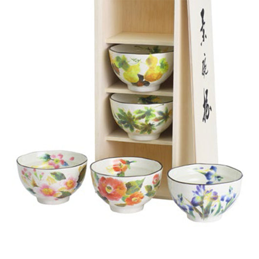 Tazón de Cerámica Artesanal Mino-yaki Multicolor para Arroz y Sopa - Image 19
