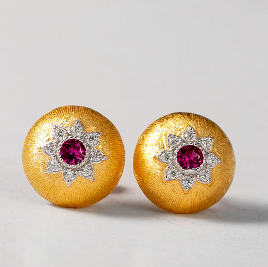 Aretes Dorados Estilo Palacio Retro con Circonitas Incrustadas - Image 8