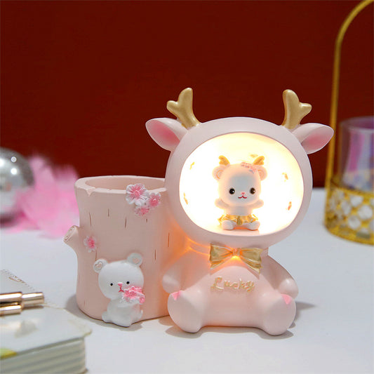 Lámpara Decorativa de Resina con Diseños de Ensueño Infantil