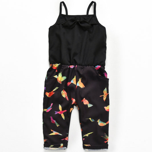 Jumpsuit Estampado Negro para Niñas
