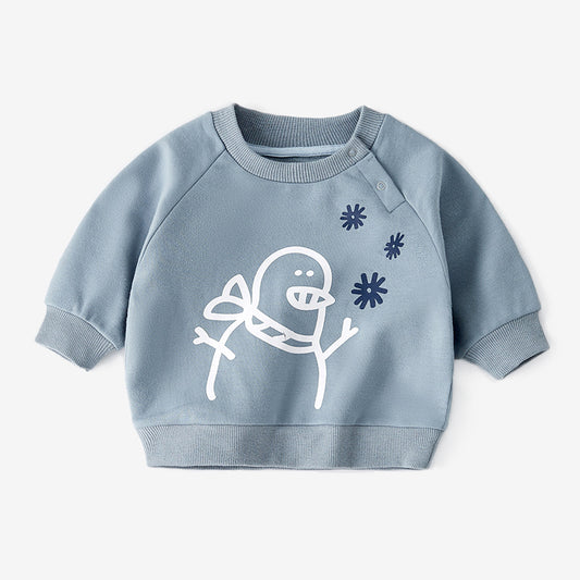 Sudadera de Algodón Puro en Colores Sólidos