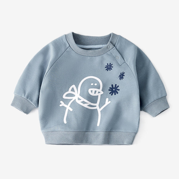 Sudadera de Algodón Puro en Colores Sólidos