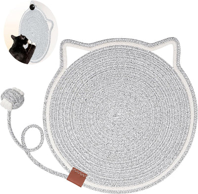 Rascador Circular para Gatos de Cuerda Natural - Protector de Muebles
