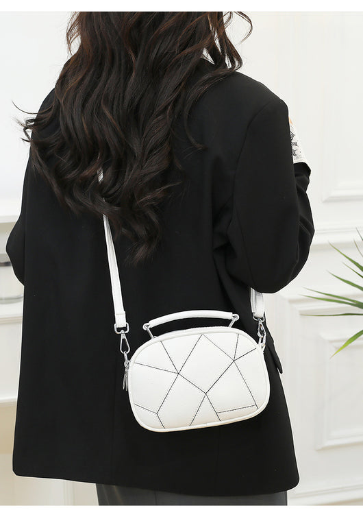 Bolso Pequeño Retro de Patchwork Trendy con Tres Capas - Image 21