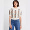 Blusa Tejida con Bordado de Flores Exquisitas