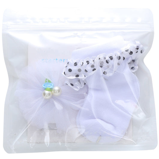 Conjunto de Calcetines y Diadema de Encaje Princesa para Bebé - Image 4
