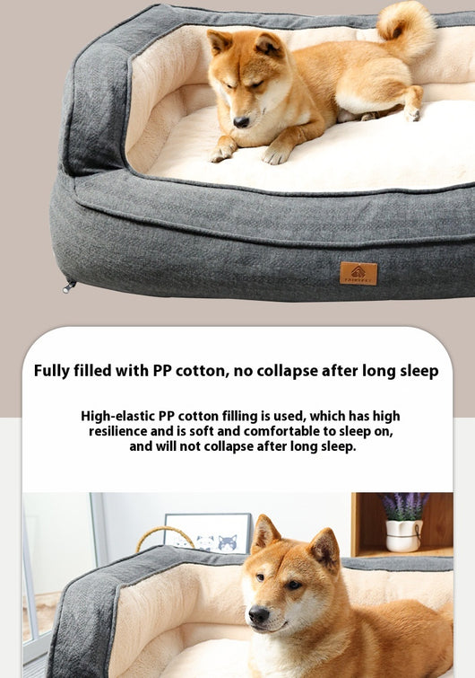 Cama Ortopédica para Perros Cuatro Estaciones con Funda Removible y Lavable - Image 14