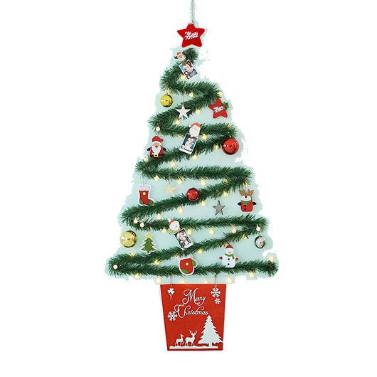 Árbol de Navidad DIY con Luces LED y Adornos Creativos de Pared - Image 6