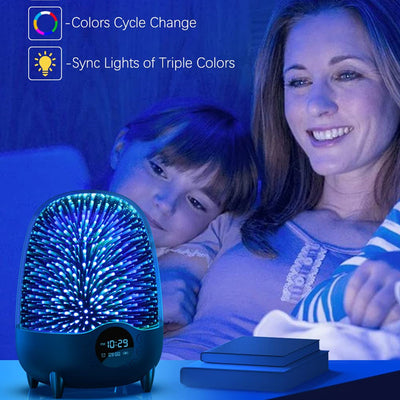 Lámpara Nocturna Inteligente con Bluetooth y Luz Ambiental Multicolor - Image 4